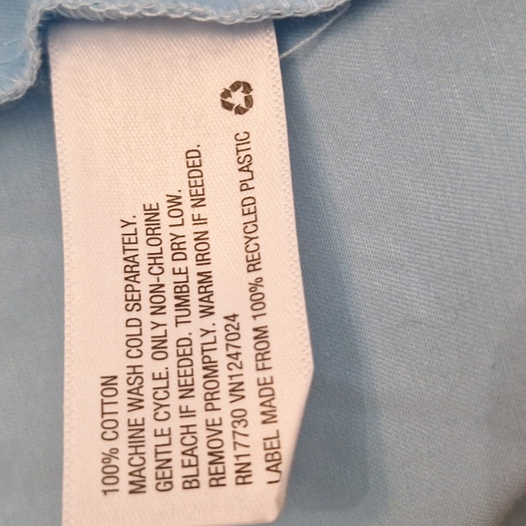 Blue Trench Coat, 100% Cotton, With Belt, a new day, Sz 2, NWOT - Picture 13 of 14